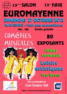 Salon EUROMAYENNE l'affiche du 19 ème salon comédies musicales